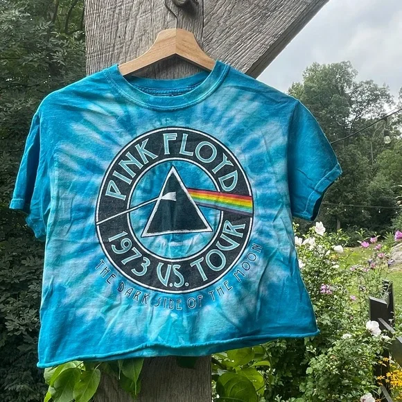 Pink Floyd Tye Dye Crop Top - Picture 3 of 5